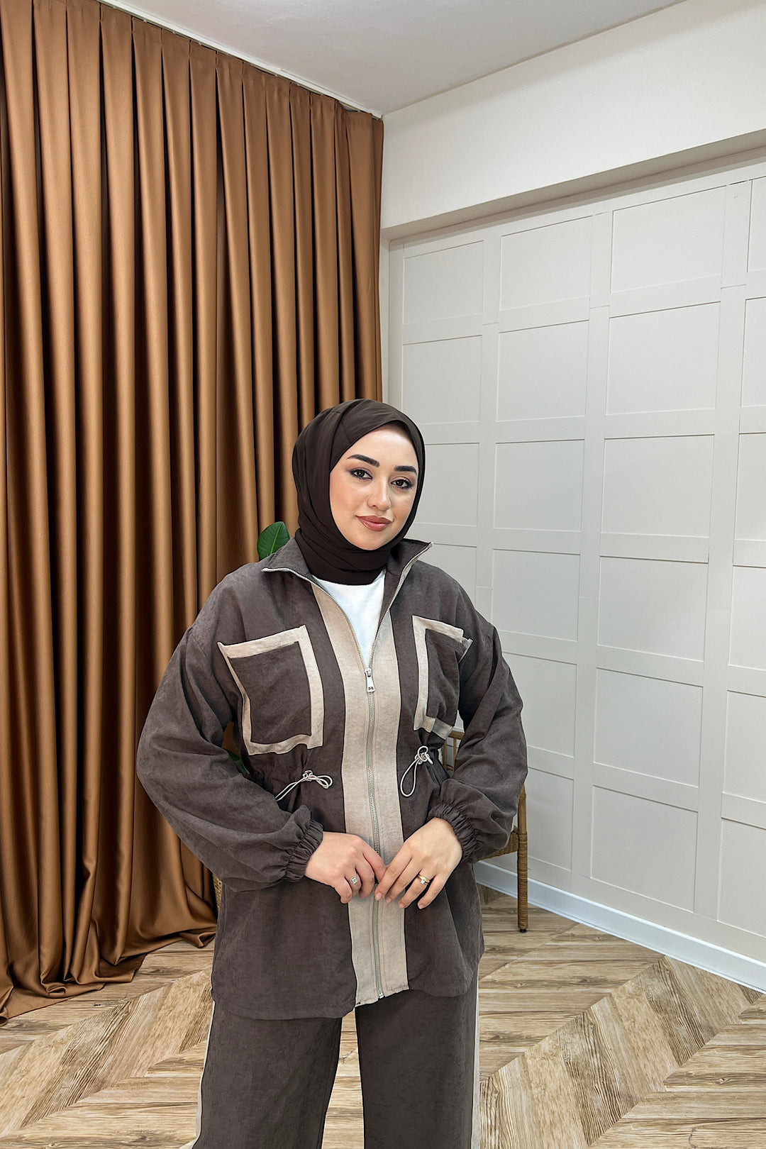Sienna İkili Takım Kahverengi 75017-KAHVERENGI