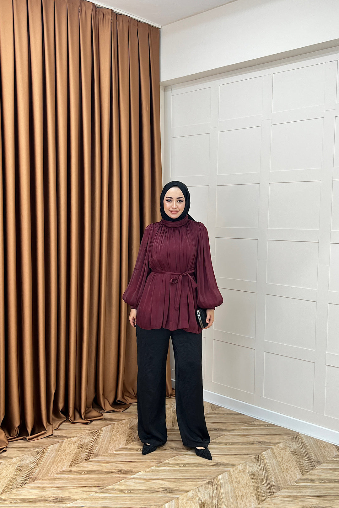 Hope Balon Kol Tunik Bordo 2306-BORDO