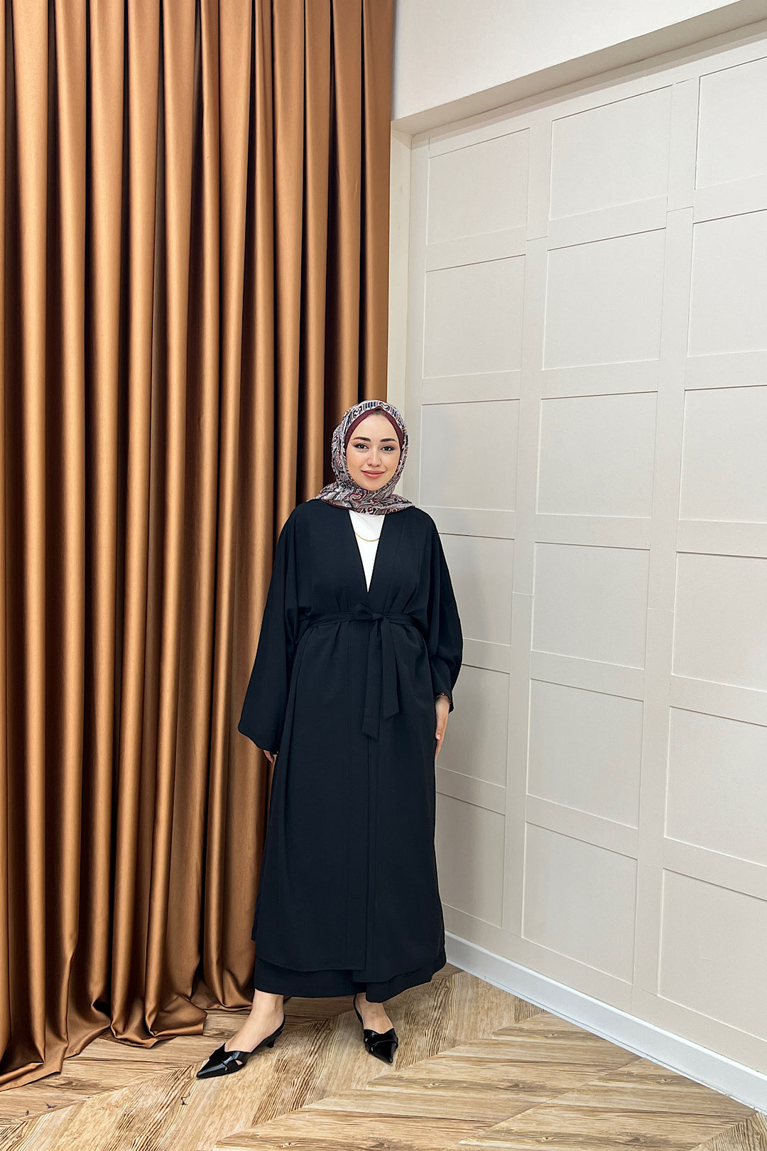 Mina İkili Kimono Takım Siyah 8571-SIYAH
