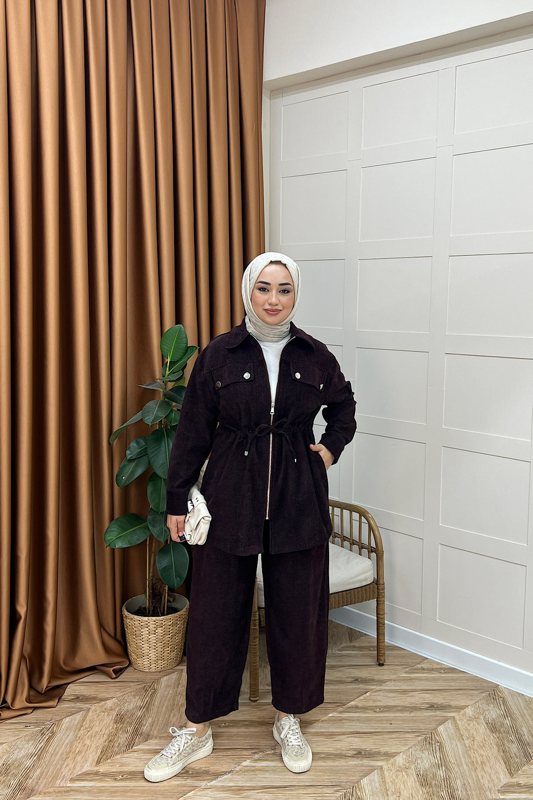 Monaco İkili Takım Mürdüm 74087-MURDUM