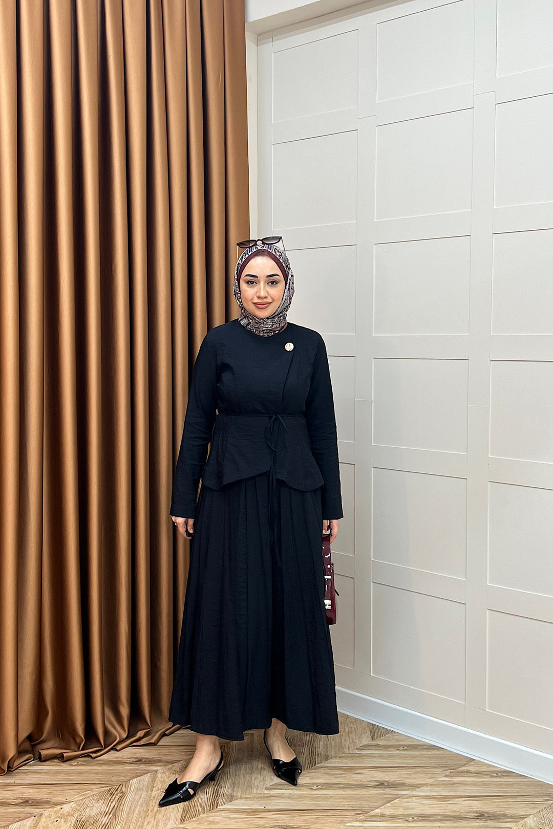 Mitra İkili Etek Takım Siyah 5021-SIYAH