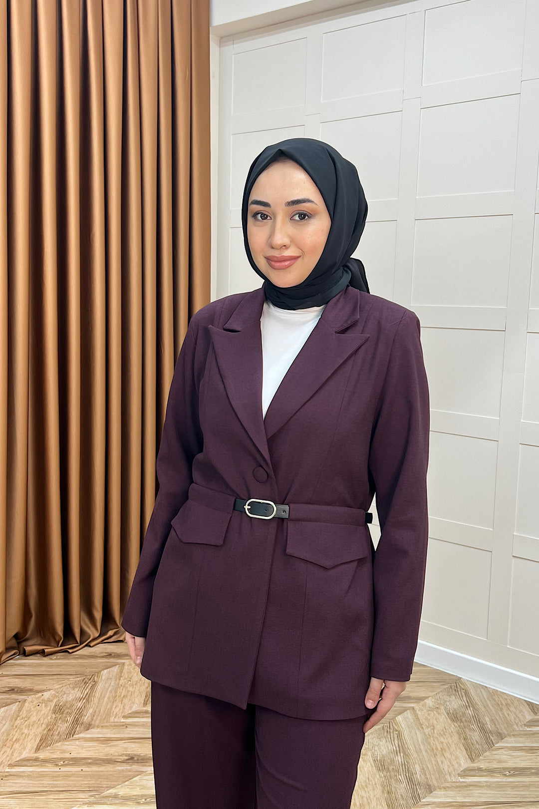 Lovel İkili Ceket Takım Mürdüm 2992-MURDUM