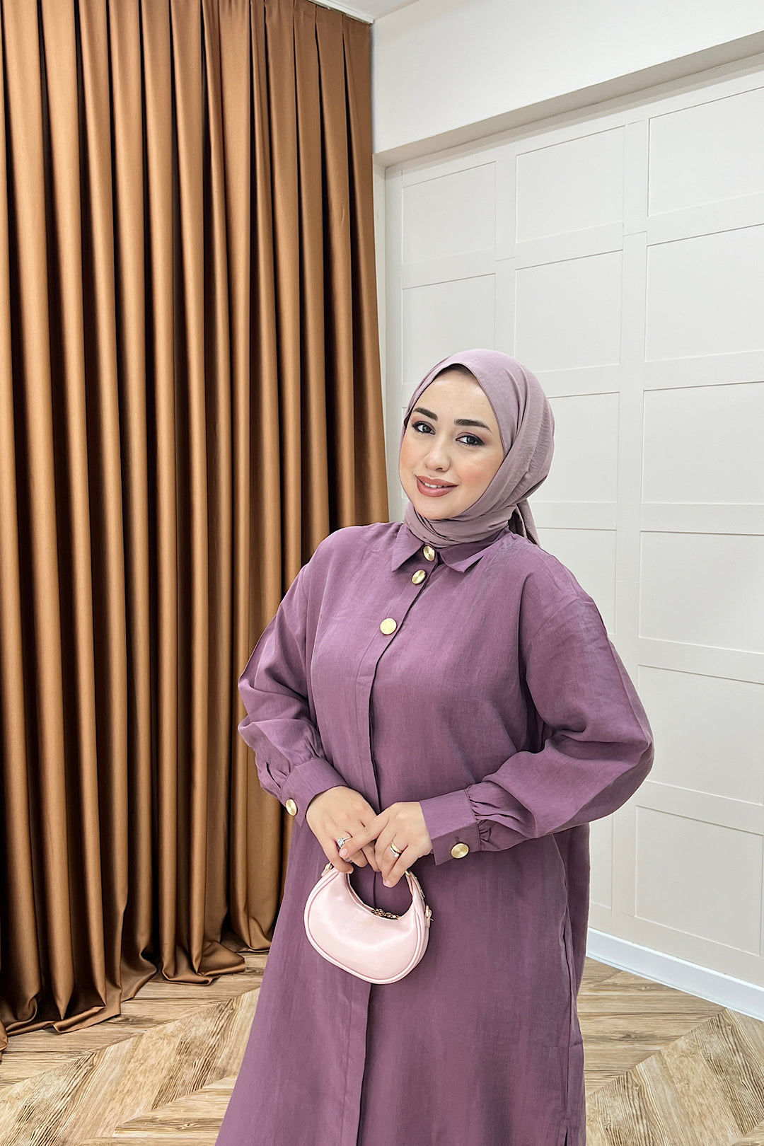 Zaina Uzun Tunik Gül Kurusu 6523-GULKURUSU