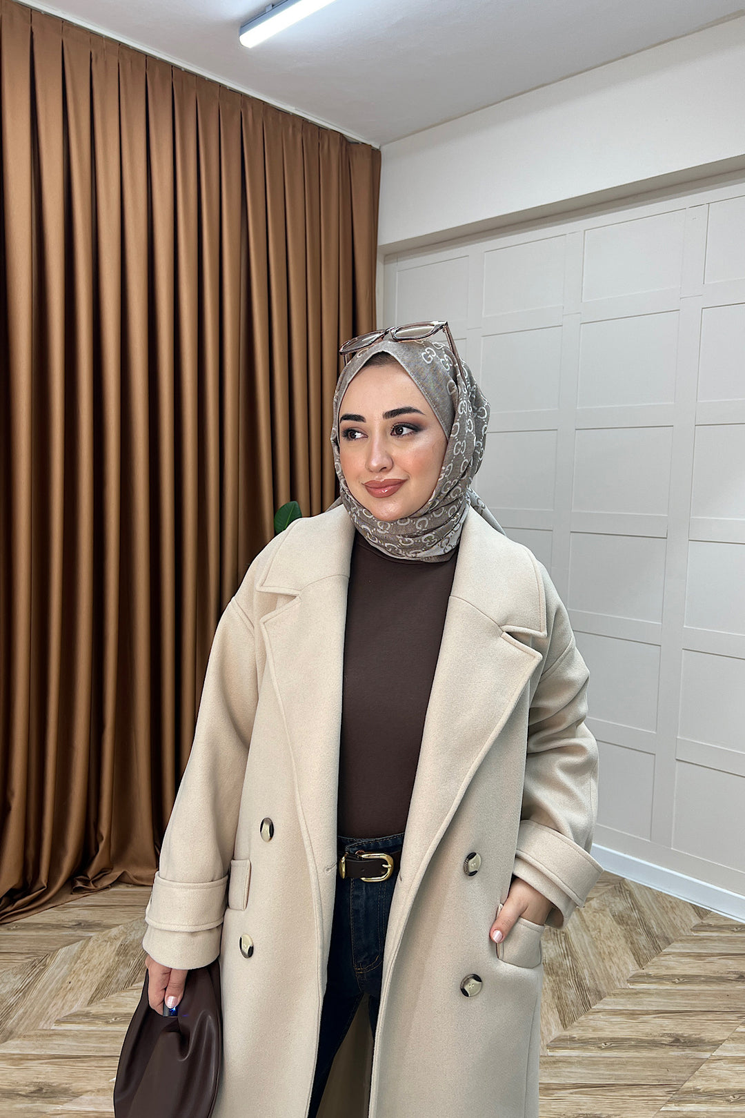 Lara Kuşaklı Kaşe Kaban Taş 5541-TAS