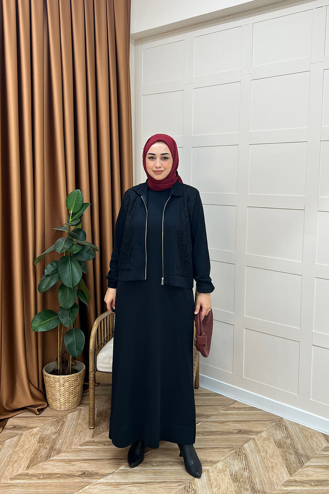 Maria İkili Elbise Siyah 26104-SIYAH