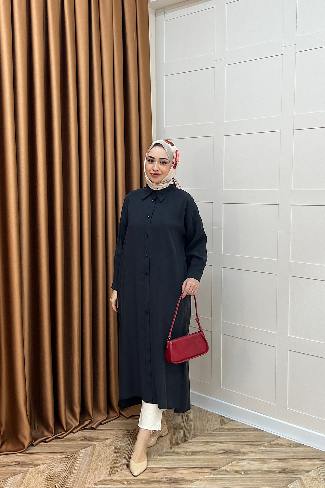 Cupra Uzun Tunik Siyah 02760-SIYAH