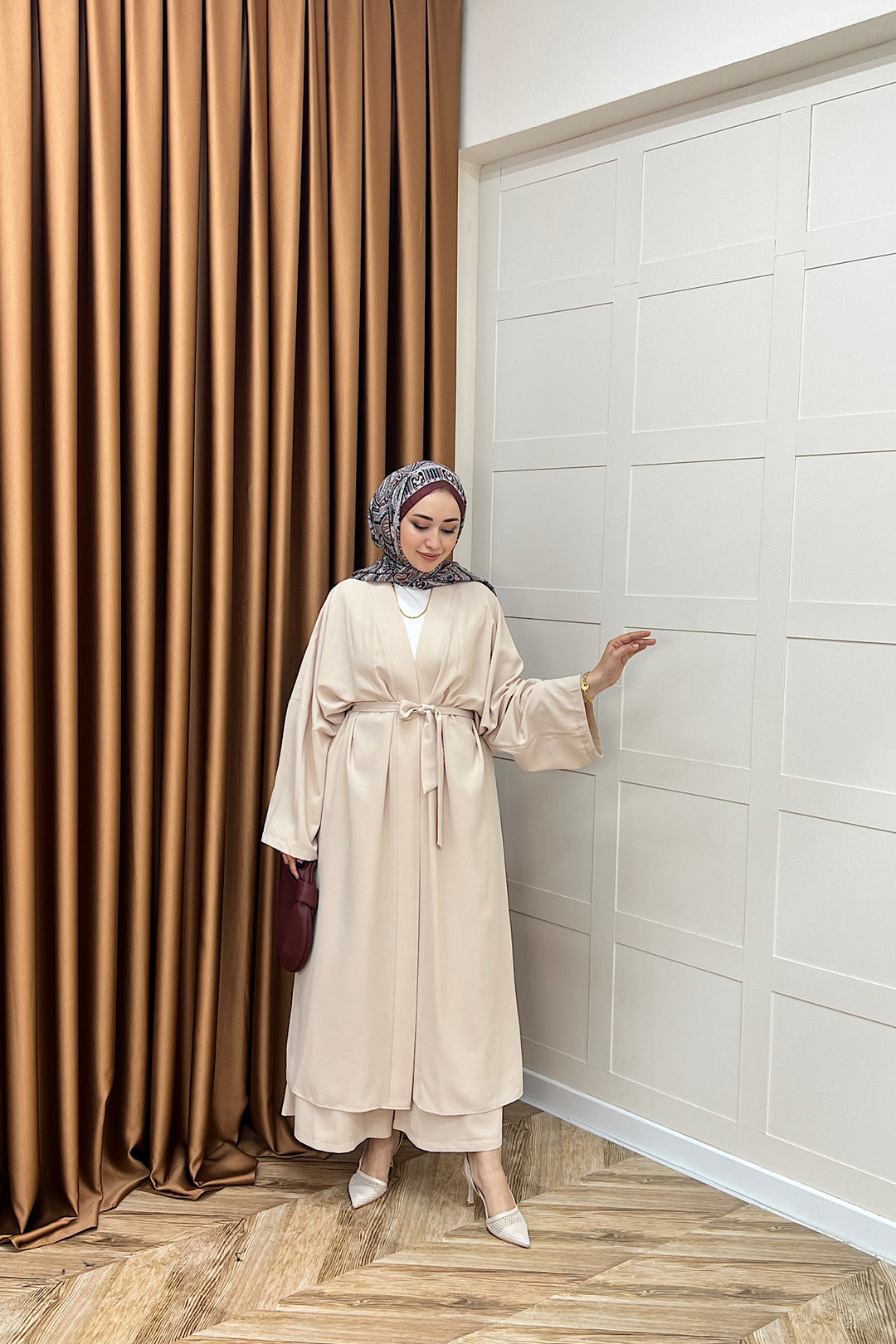 Mina İkili Kimono Takım Taş 8571-TAS