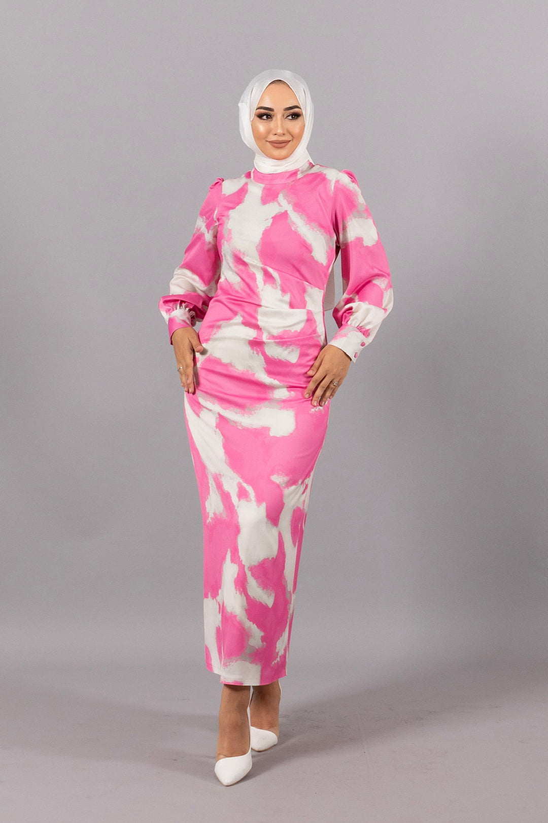 Laura Saten Abiye Pembe 4919-PEMBE