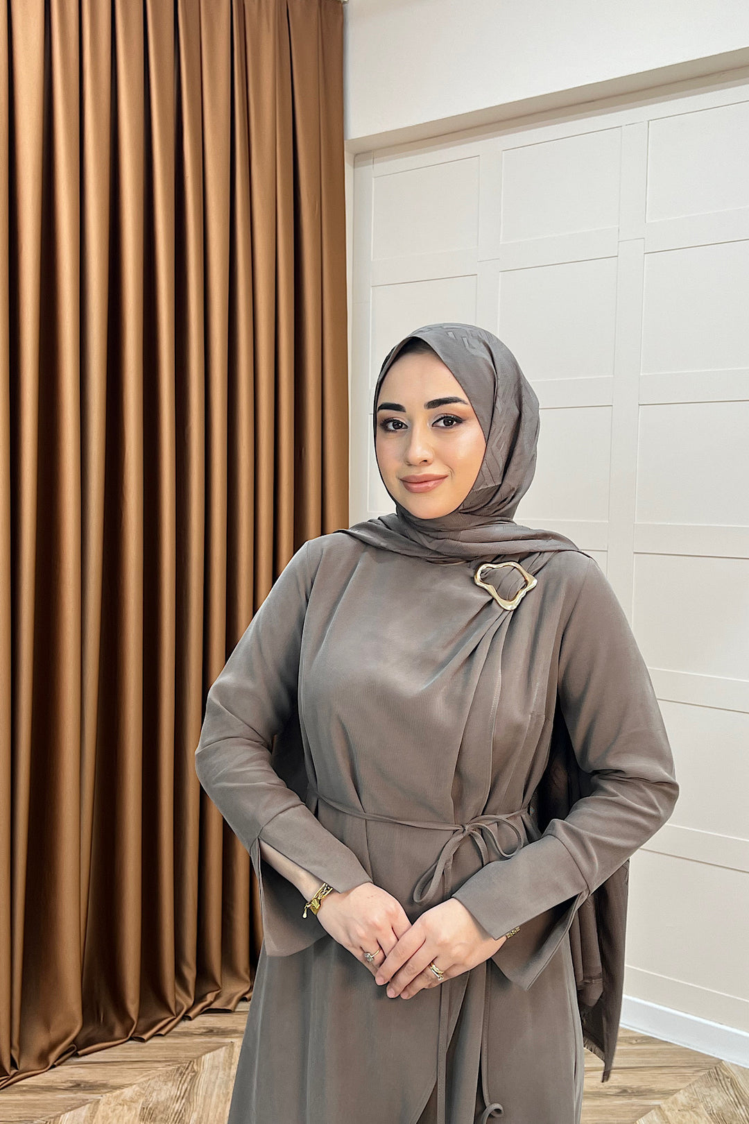 Paria Toka Detay Elbise Vizon 3345-VIZON