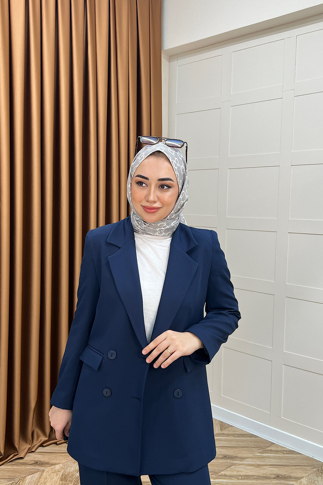 Dört Düğme Ceket Takım Lacivert 6152-LACIVERT