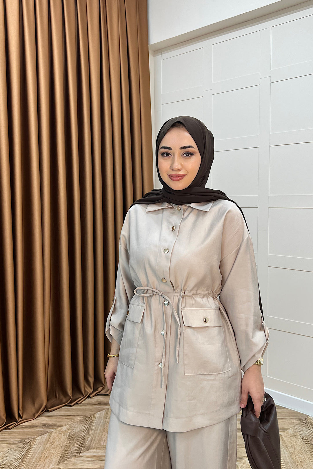 Aria Belden Bağlamalı İkili Takım Taş 3184-TAS