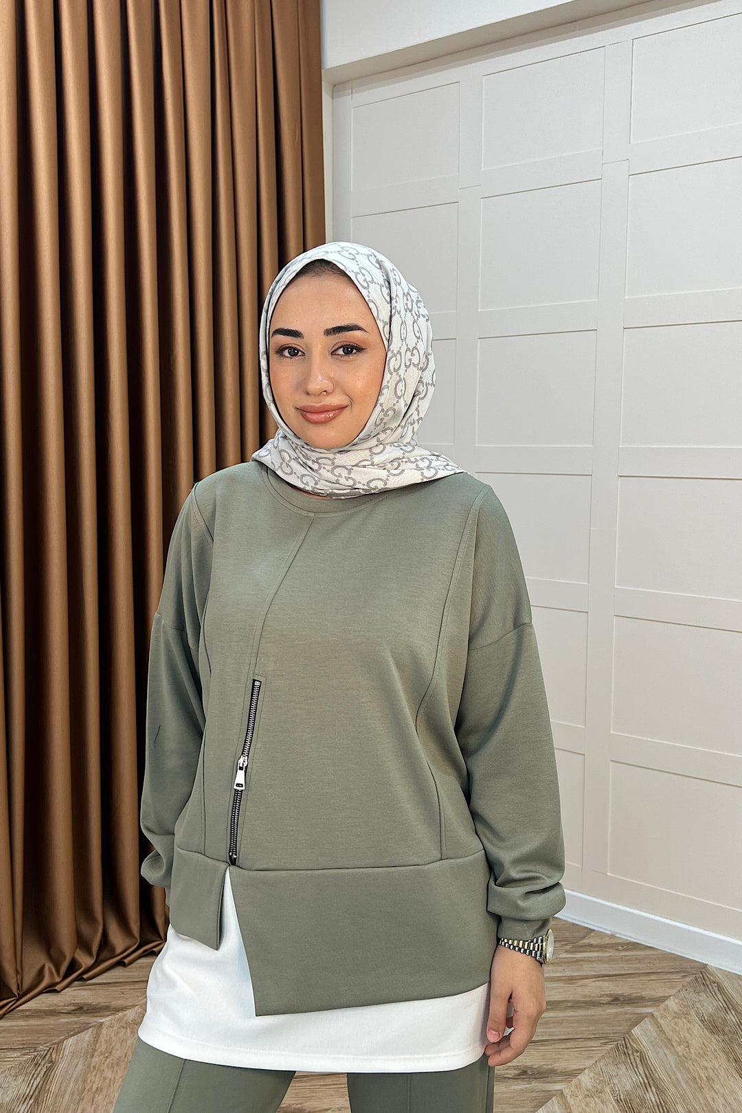 Melodi Frm Garnili Takım Yeşil 6009-YESIL