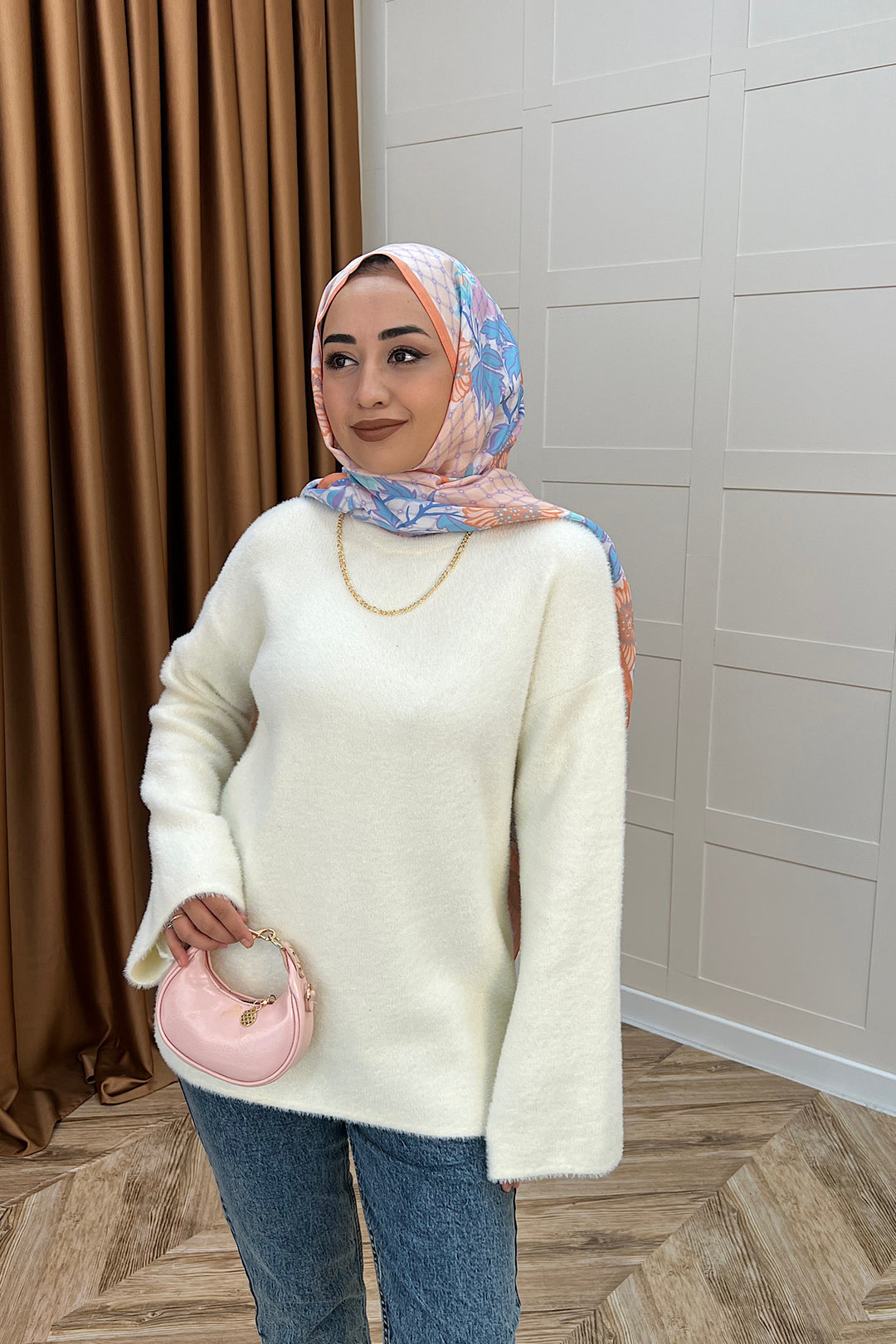 Leyal Triko Kazak Ekru 25440-EKRU