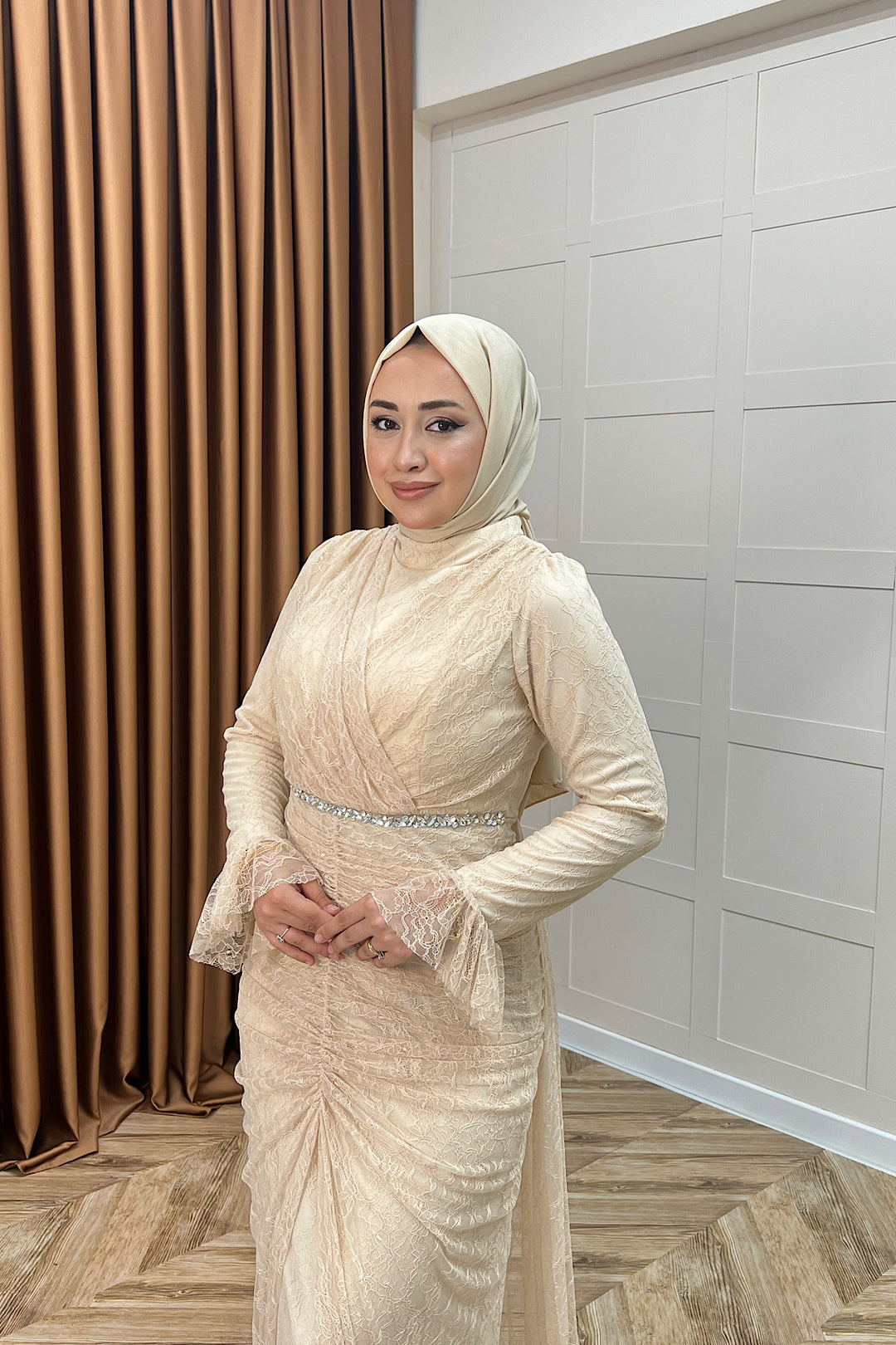 Sofia Taş Detay Dantel Abiye Taş 3108-TAS