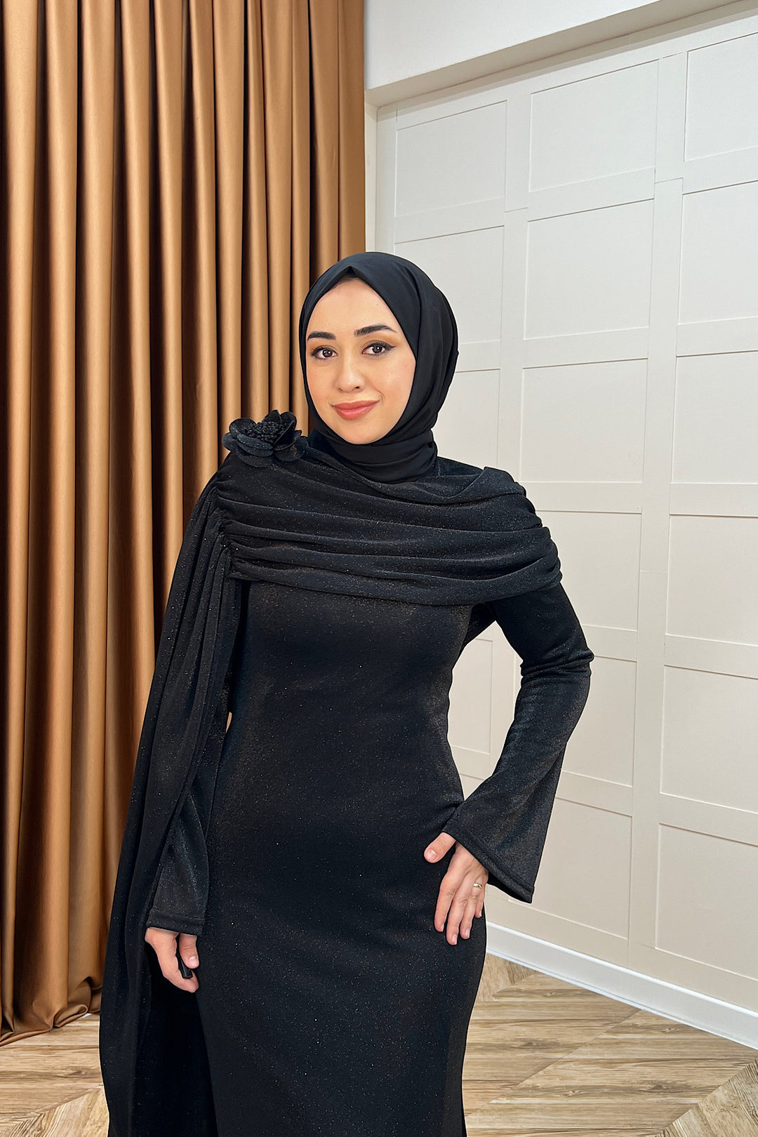 Elara Balık Abiye Siyah 3086-SIYAH