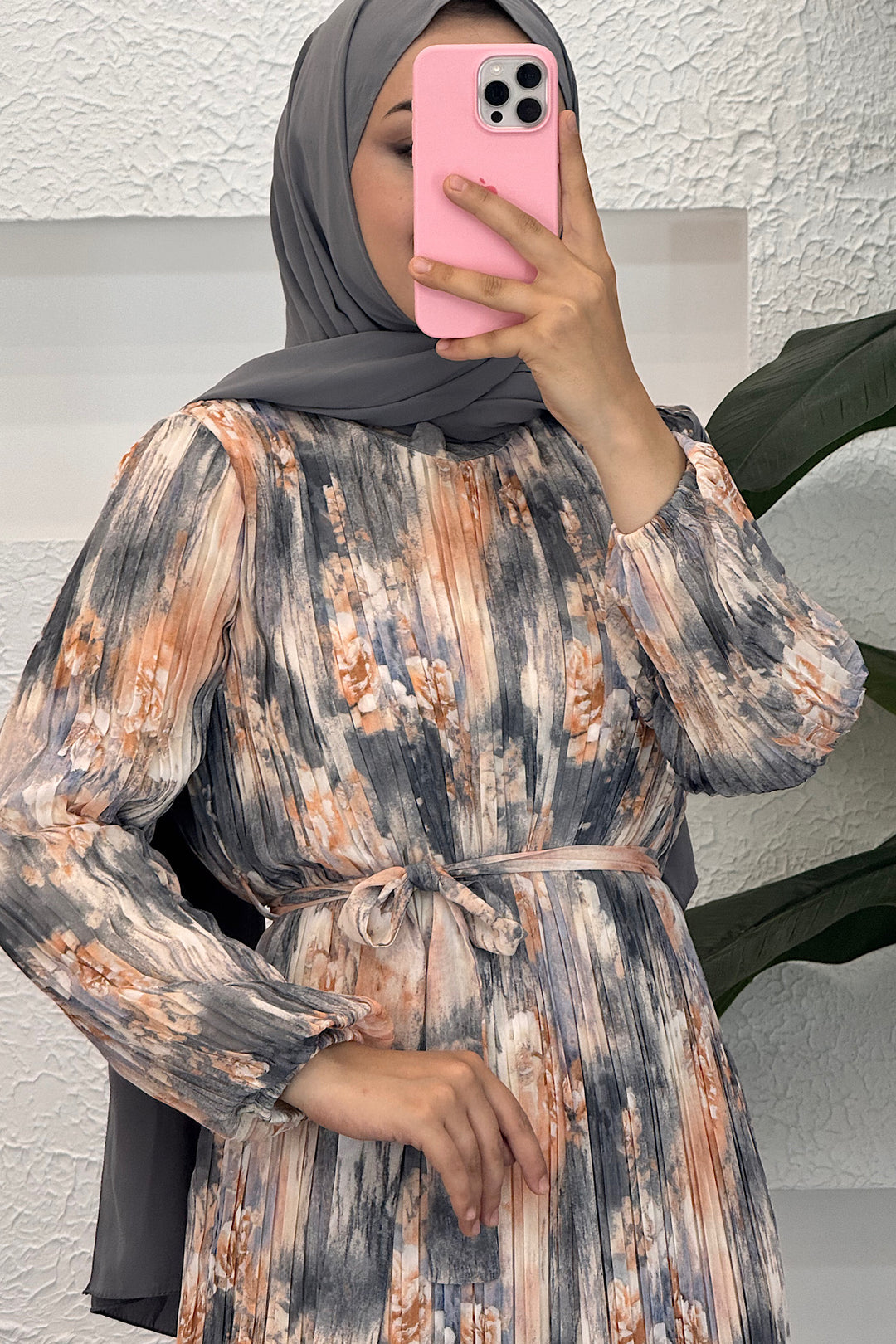 Livina Piliseli Elbise Antrasit 3046-ANTRASIT