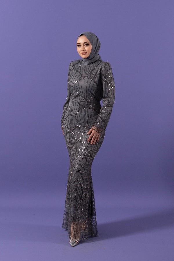 Hazal Tasarım Abiye Antrasit 3020-ANTRASIT