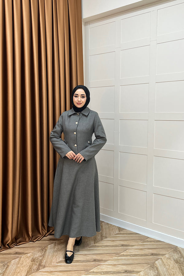 Pırlanta Etek Takım Gri 3179-GRI