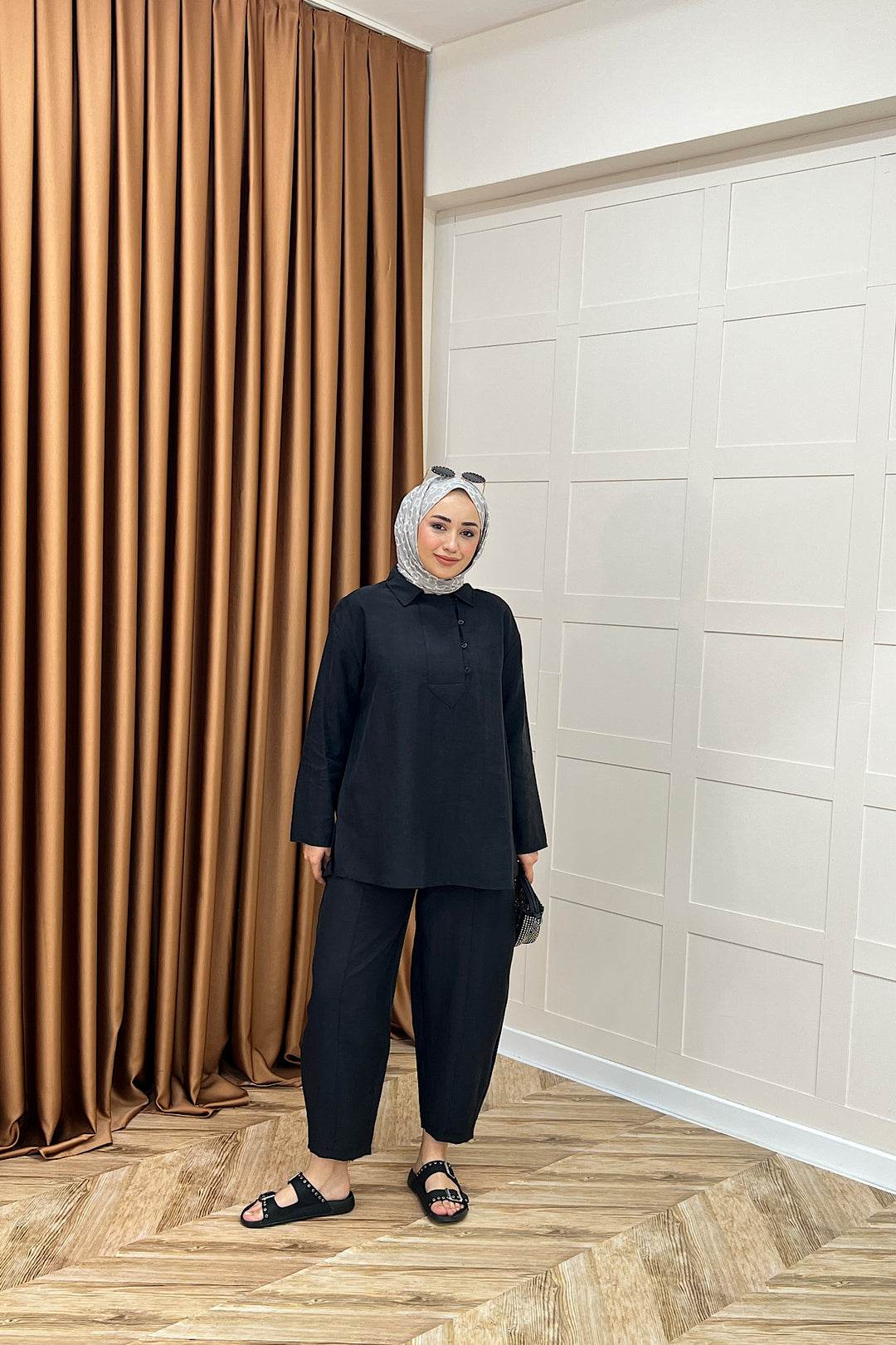 Hazel İkili Takım Siyah 73091-SIYAH
