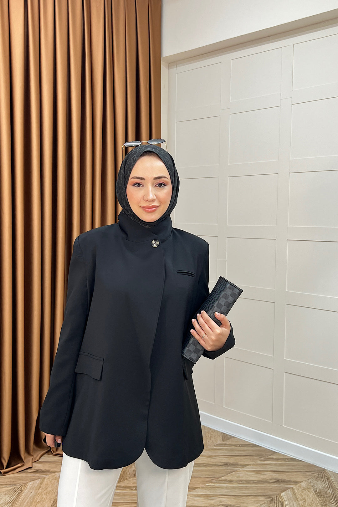 Sara Blazer Ceket Siyah 70147-SIYAH