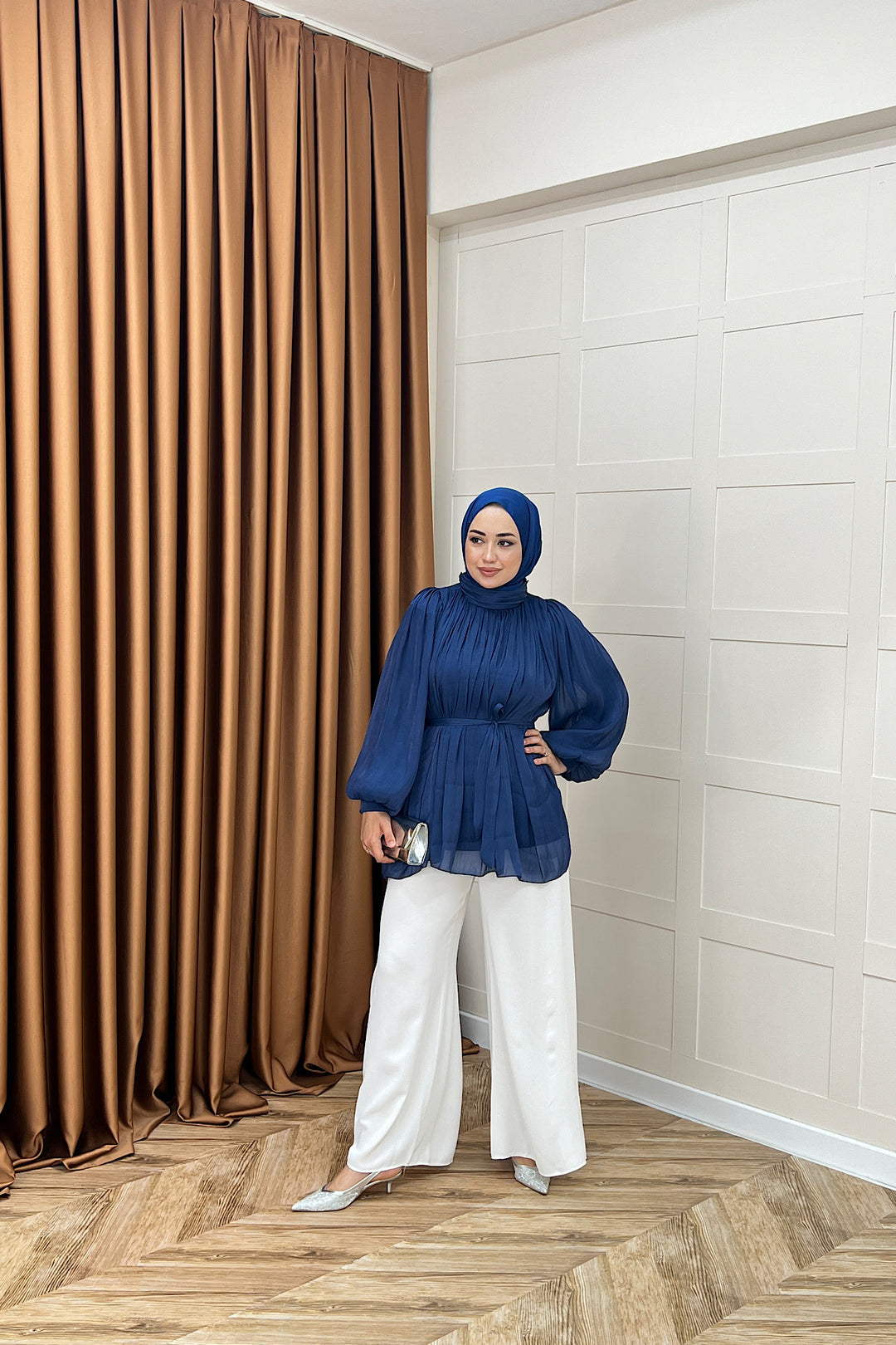Hope Balon Kol Tunik Lacivert 2306-LACIVERT