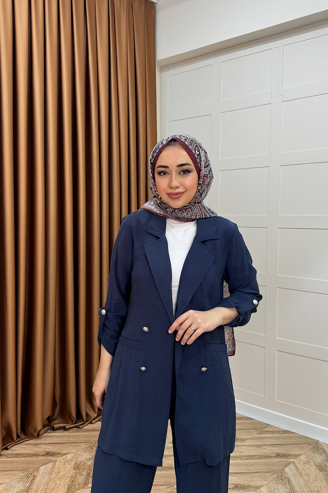 Sandra Ceketli Takım Lacivert 5003-LACIVERT