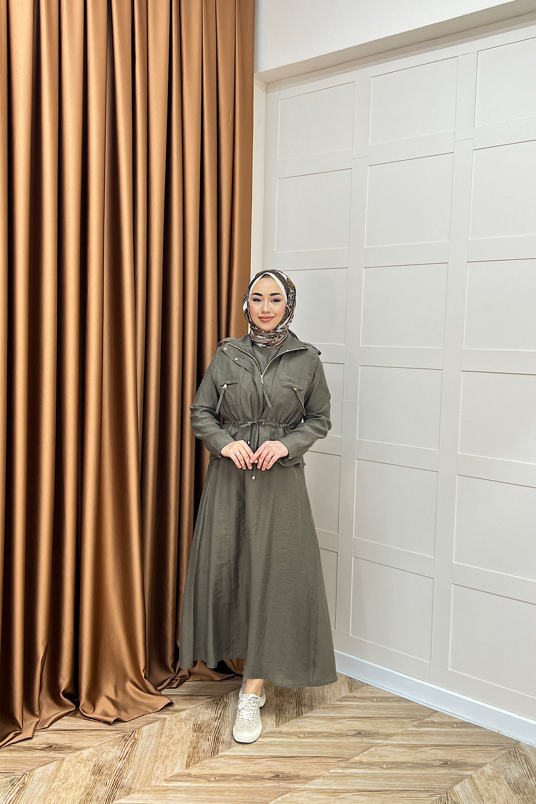 Alina İkili Elbise Yeşil 3102-YESIL