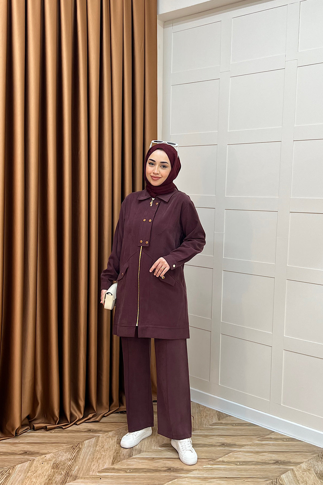 Elina İkili Takım Mürdüm 3040-MURDUM