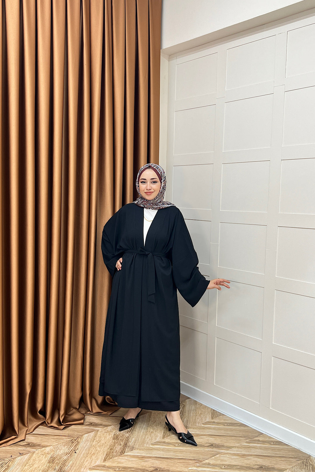 Mina İkili Kimono Takım Siyah 8571-SIYAH