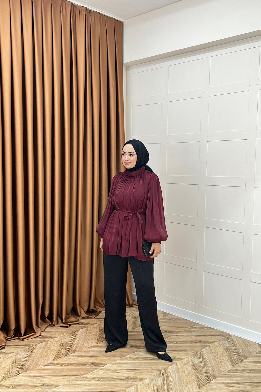 Hope Balon Kol Tunik Bordo 2306-BORDO