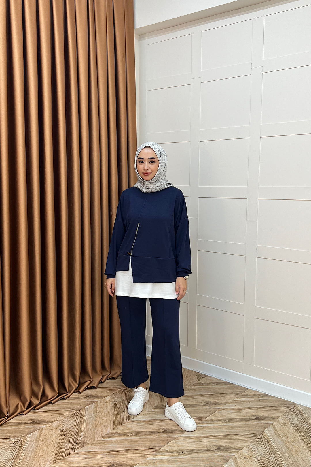 Melodi Frm Garnili Takım Lacivert 6009-LACIVERT