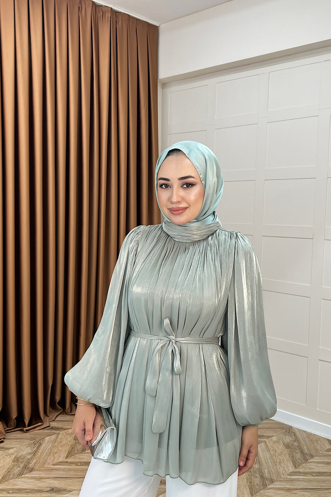 Hope Balon Kol Tunik Mint 2306-MINT