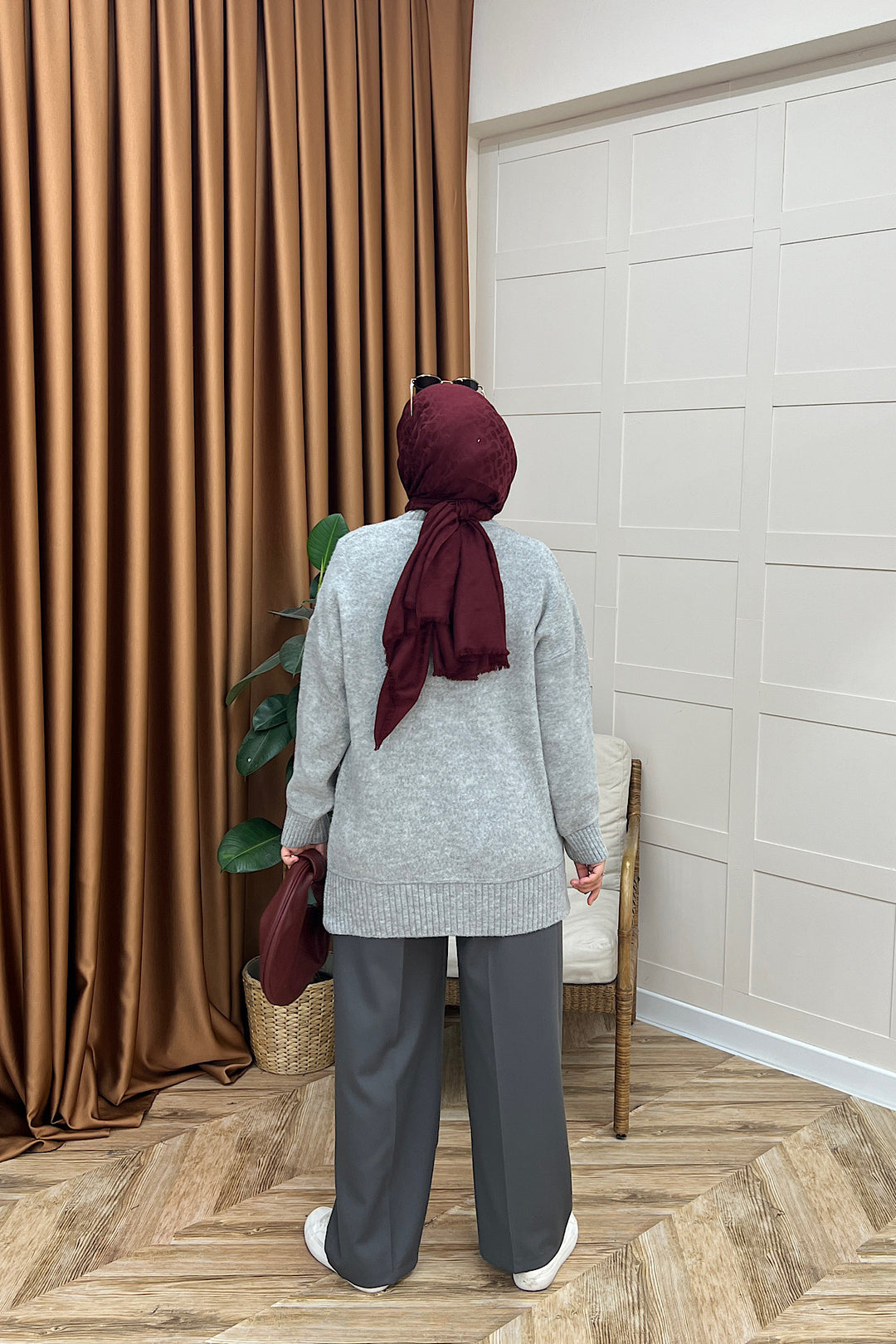 Lones Yumoş Tunik Gri 26194-GRI