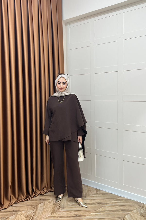 Elsa İkili Takım Kahverengi 8814-KAHVERENGI