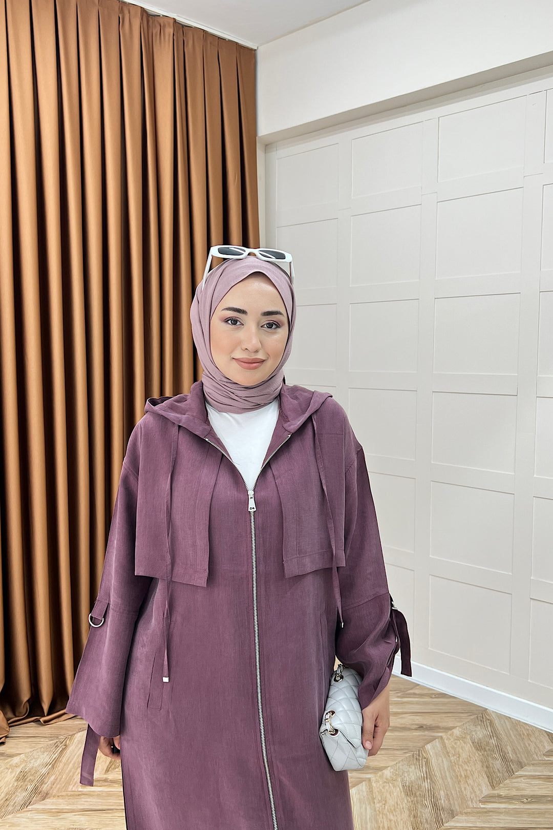 Zeva Fermuarlı Kap Mürdüm 6348-MURDUM
