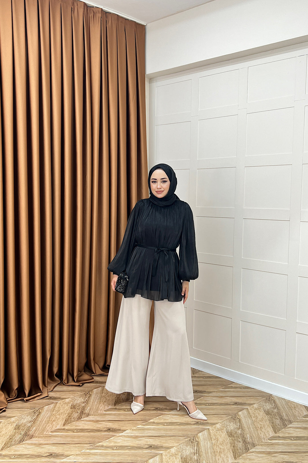 Hope Balon Kol Tunik Siyah 2306-SIYAH
