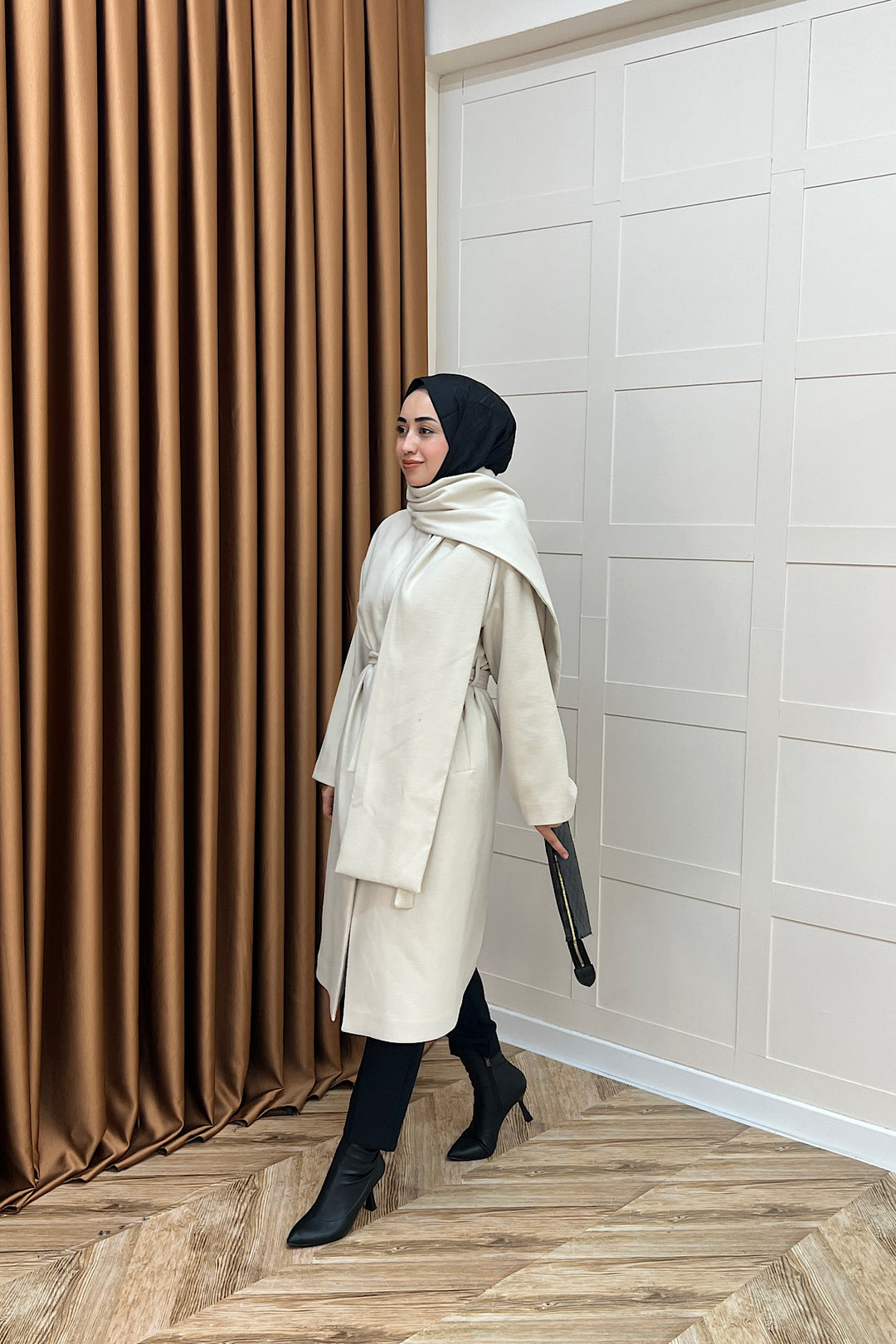 Siena Atkı Detay Kaşe Kaban Taş 5530-TAS