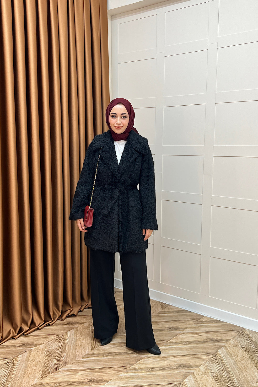 Grok Peluş Kaban Siyah 5523-SIYAH