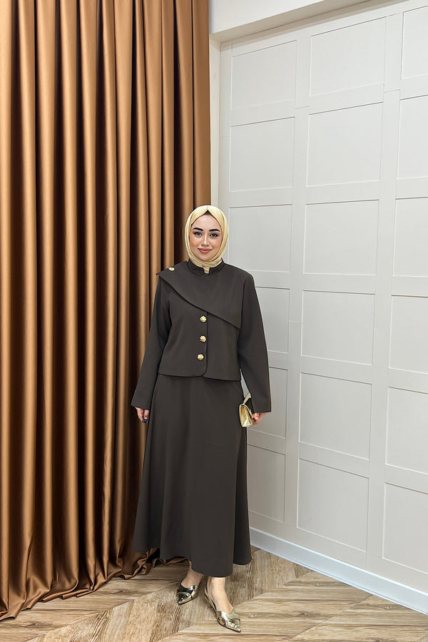 Aura Etek Takım Kahverengi 3101-KAHVERENGI