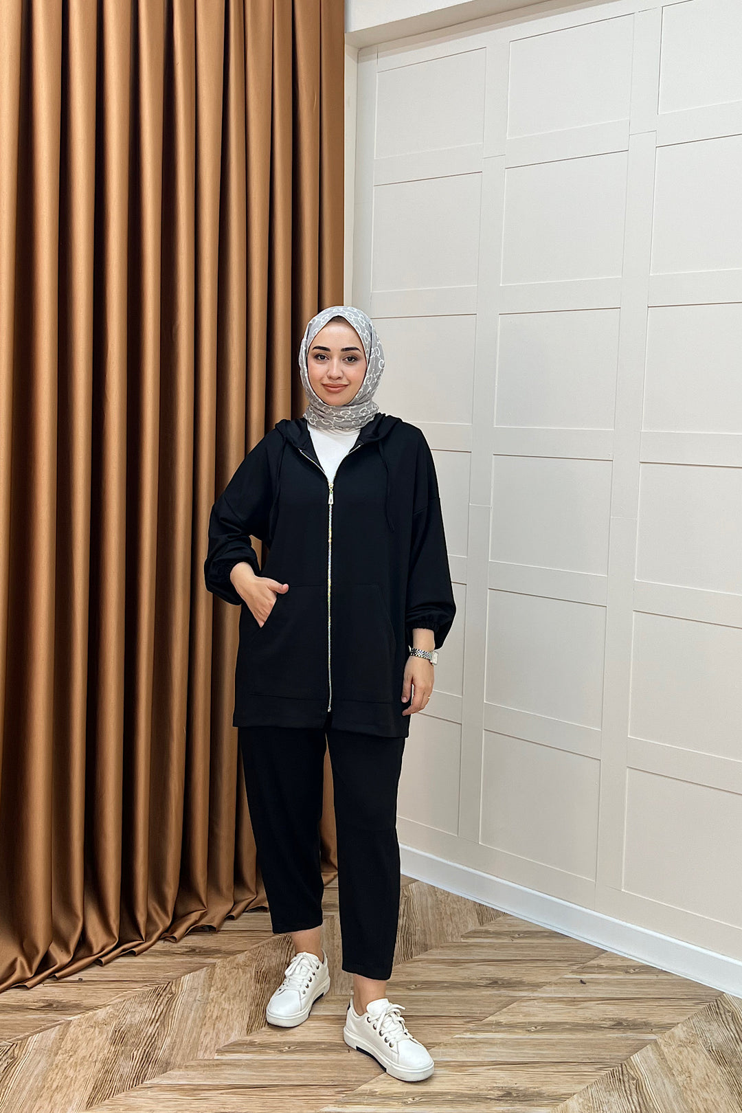 Kanguru Cepli Fermuarlı Takım Siyah 2014-SIYAH