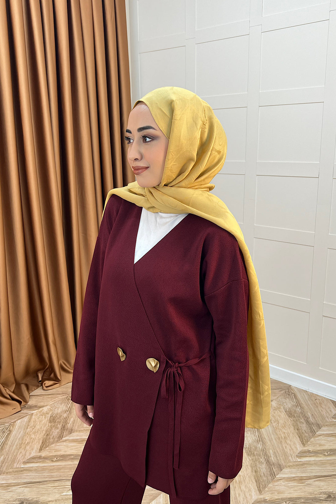 Lyon Merserize Triko Takım Bordo 25310-BORDO