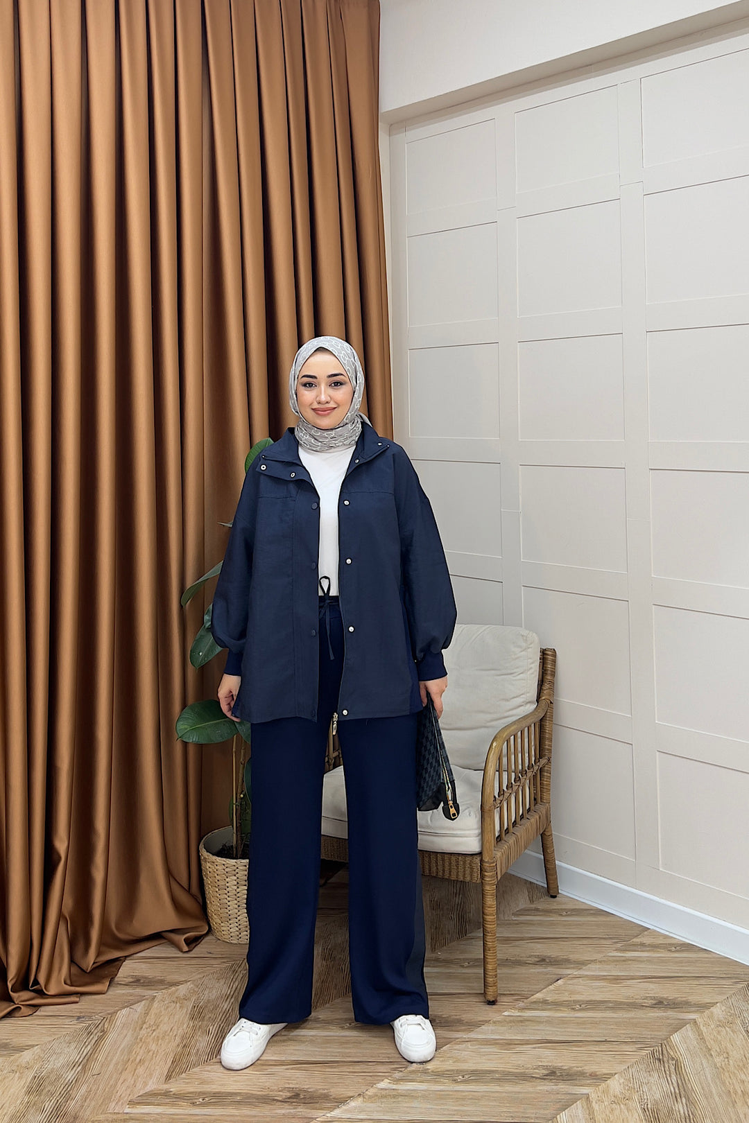 Mira Dik Yaka İkili Takım Lacivert 62821-LACIVERT