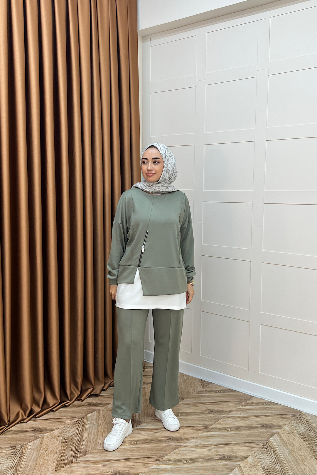 Melodi Frm Garnili Takım Yeşil 6009-YESIL