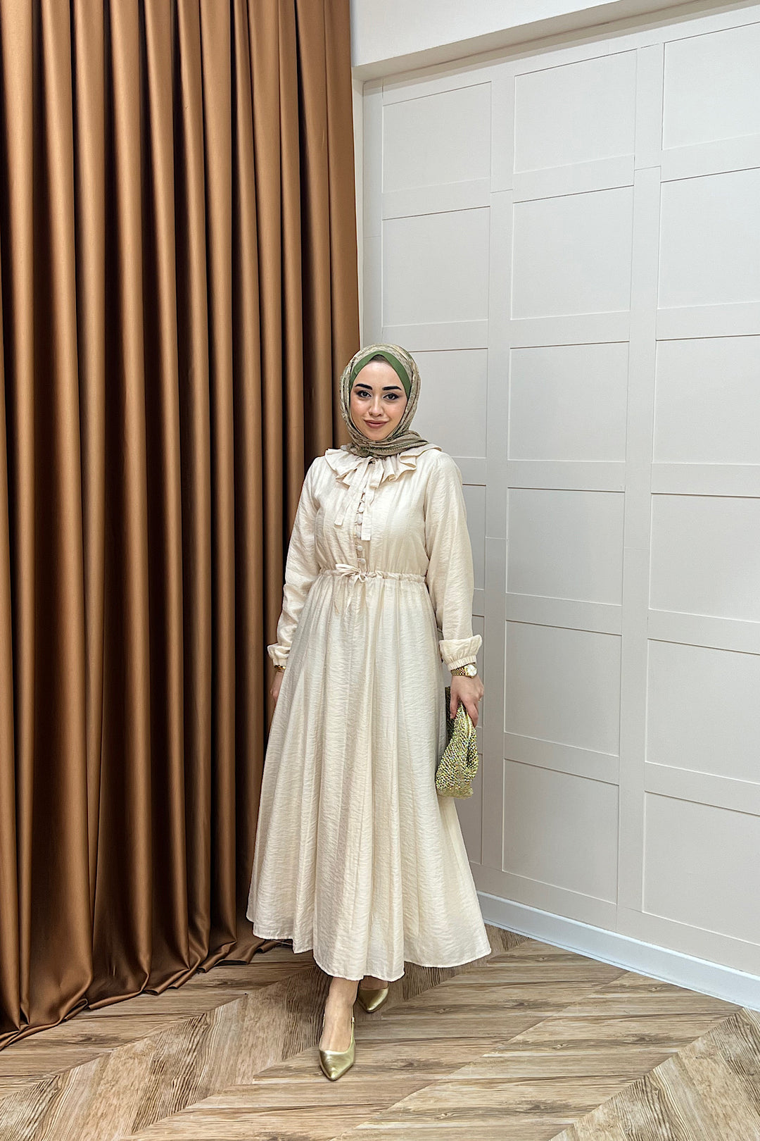 Lena Vual Elbise Taş 2990-TAS