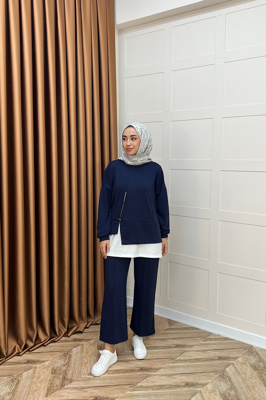 Melodi Frm Garnili Takım Lacivert 6009-LACIVERT