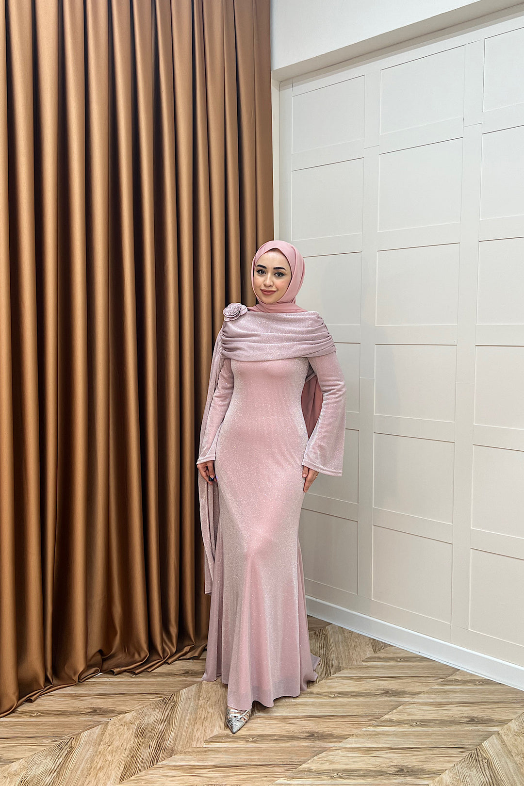 Elara Balık Abiye Pudra 3086-PUDRA