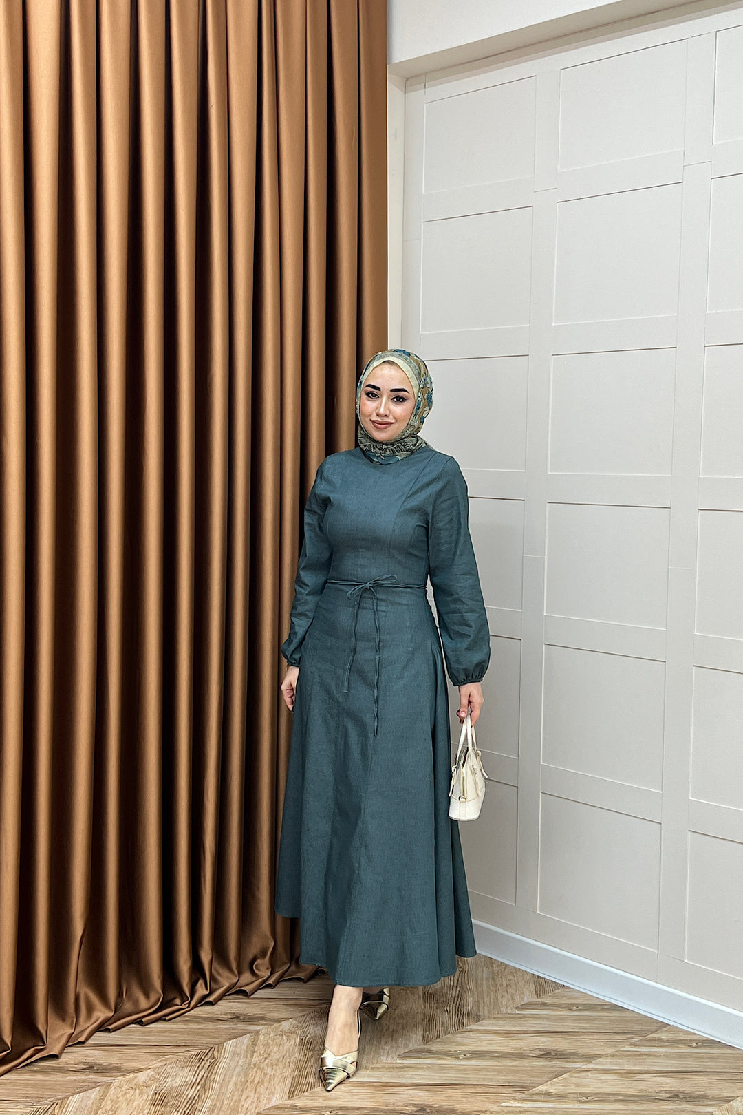 Gloria Kot Elbise Yeşil 5028-YESIL