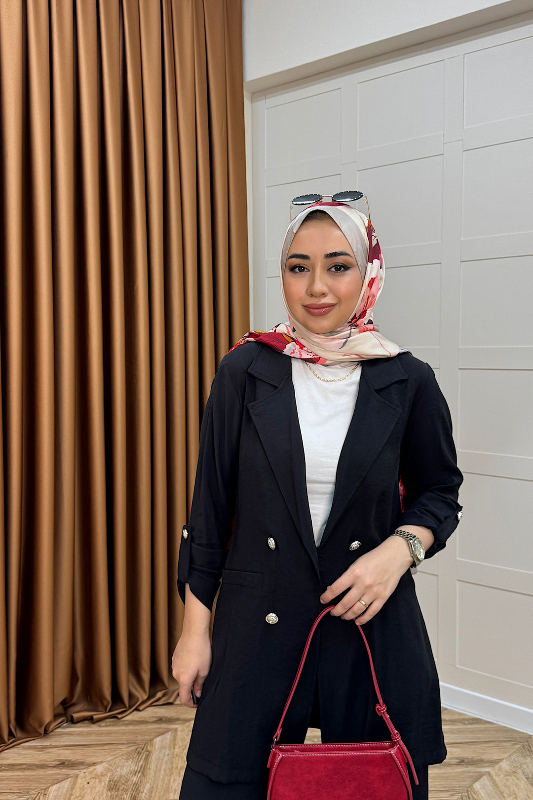 Sandra Ceketli Takım Siyah 5003-SIYAH