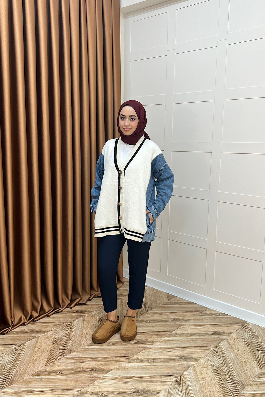 Kedi Sakal Kolej Kot Ceket Ekru 25390-EKRU