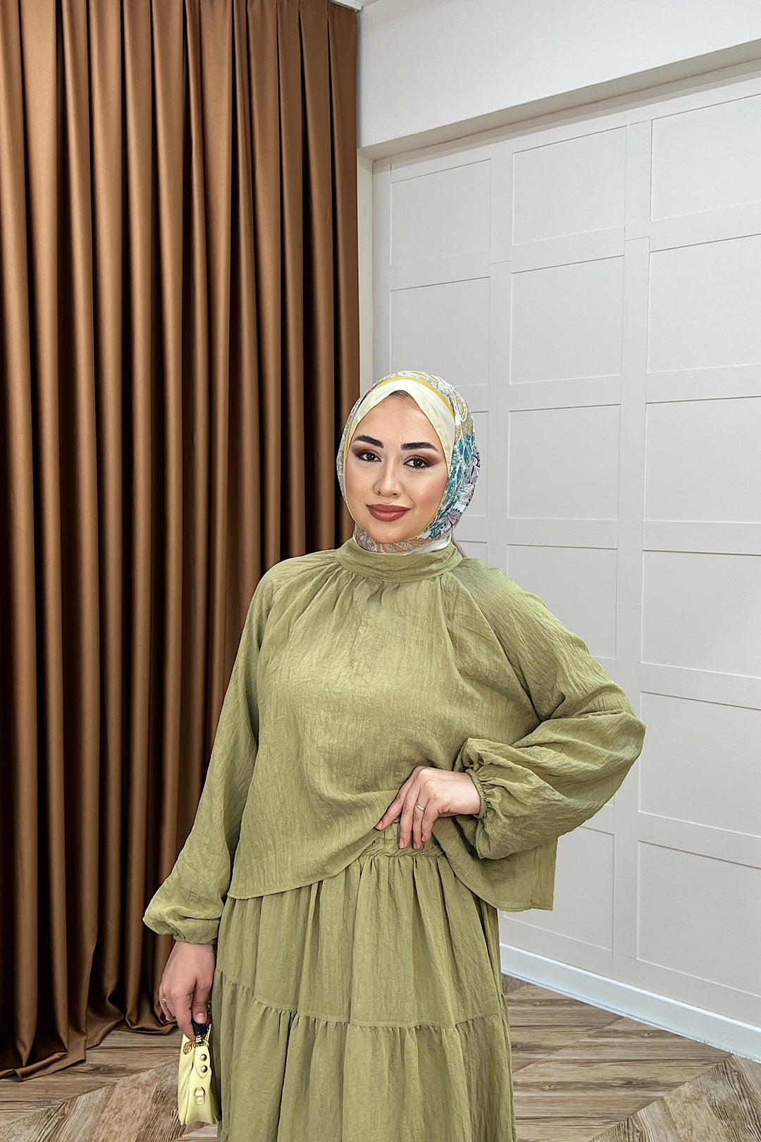 Leona Etek Takım Yeşil 3384-YESIL